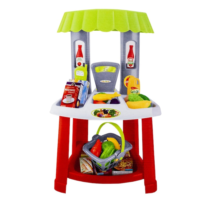 Set supermarket cu 23 de piese multicolor