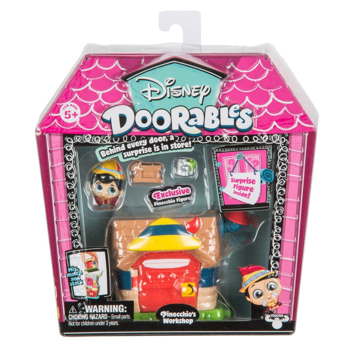 Set tematic de joaca Disney Doorables Pinocchio Workshop