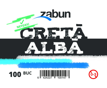 Cretă Școlară Albă, 100 Bucăți