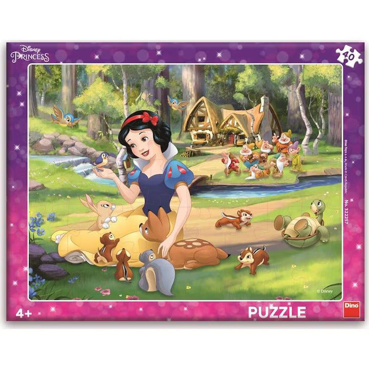 Puzzle 40 piese, Eeboo, Dino, 5 ani+, Multicolor