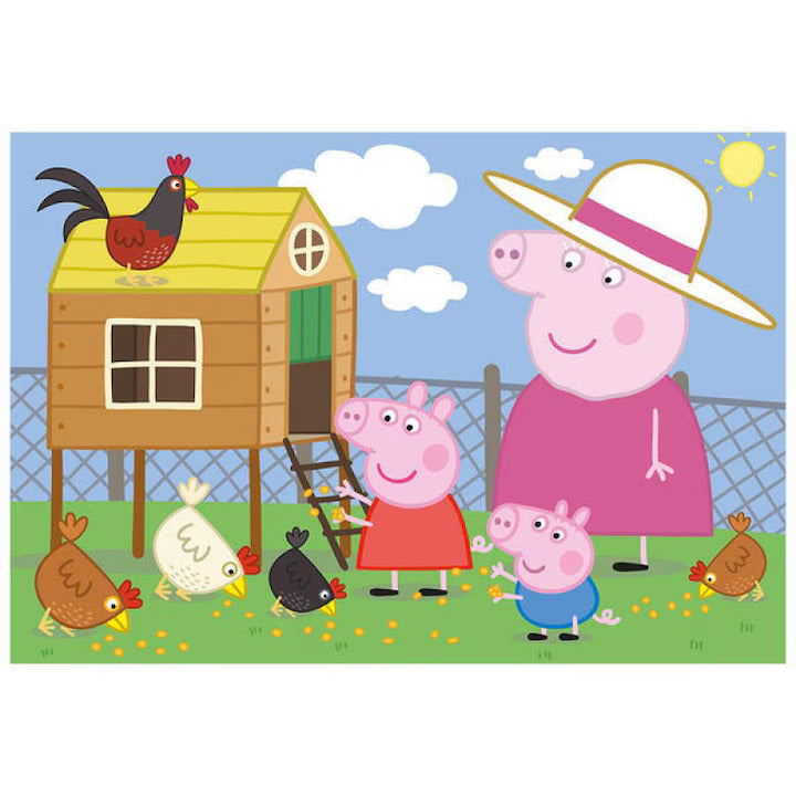 Puzzle Dino Toys, 24 piese, 4 ani+, model Peppa Pig Puisorii