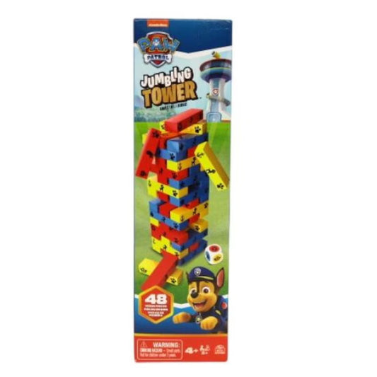 Joc Jumbling Tower - Paw Patrol, 4 ani+, Multicolor