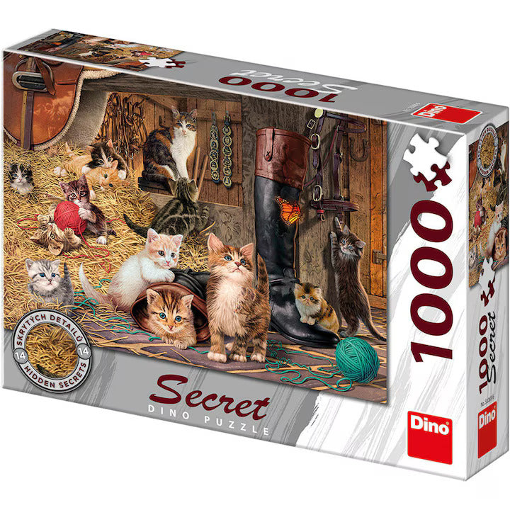 Puzzle Dino - Secret Puzzle - Kittens, 1.000 piese (62969)