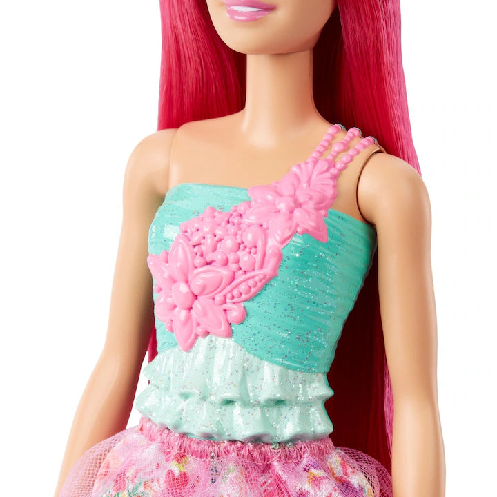 Papusa Barbie Dreamtopia - Printesa cu par roz