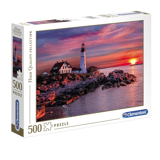 Puzzle Clementoni - Portland head light, 500 piese