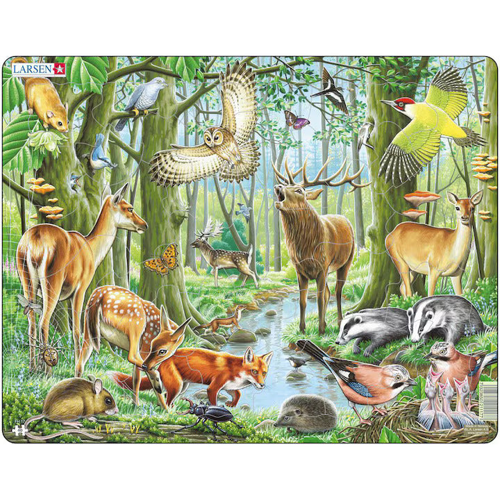 Puzzle Larsen - European Forest, 40 piese (48420)