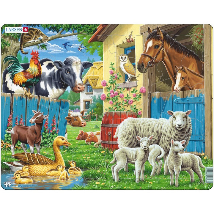 Puzzle Larsen - Farm Animals, 23 piese (48423)